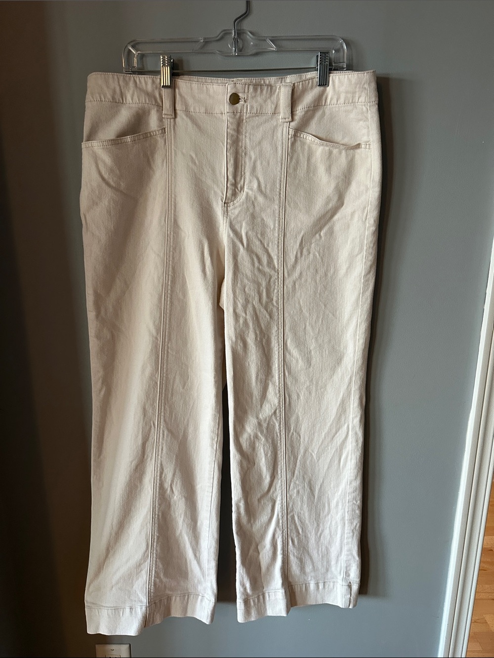 Talbots Cream Classic Jean Trouser